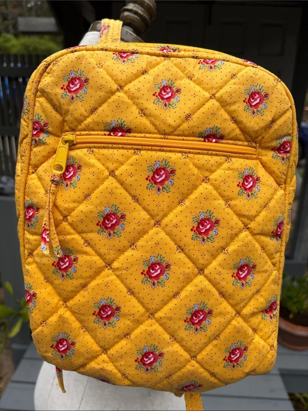 Pierre Deux Yellow Floral Backpack